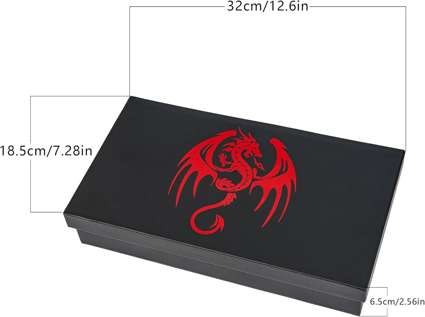 4 in 1 D&D Storage Dice Box Portable Rolling Tray and Dice Tower, Leather DND Holder Case for Role Playing Games Table Games - Red