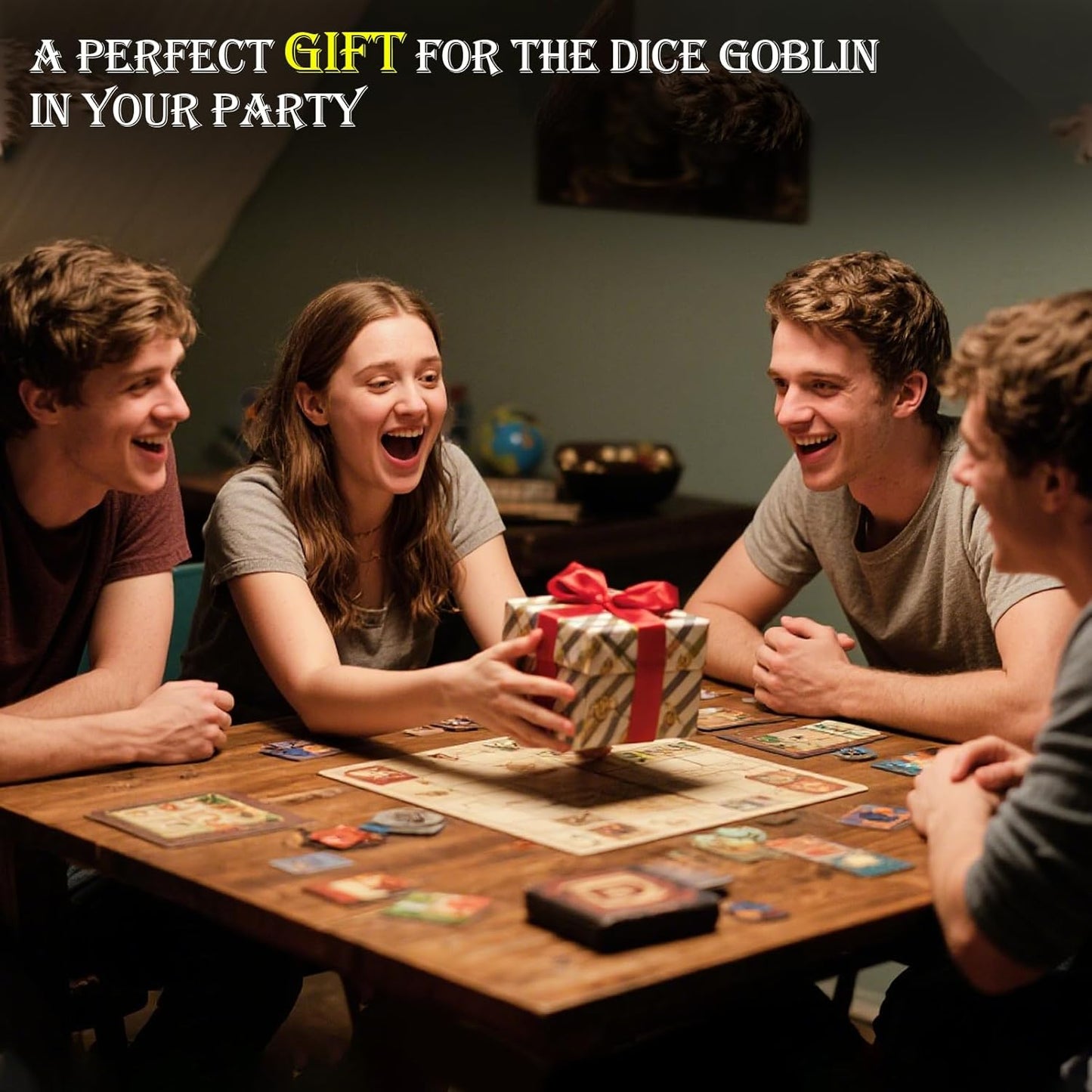 Haxtec DND Dice Set Metal Dice Compatible with Dungeons and Dragons D&D Gift TTRPG Antique Iron Red Polyhedral Dice