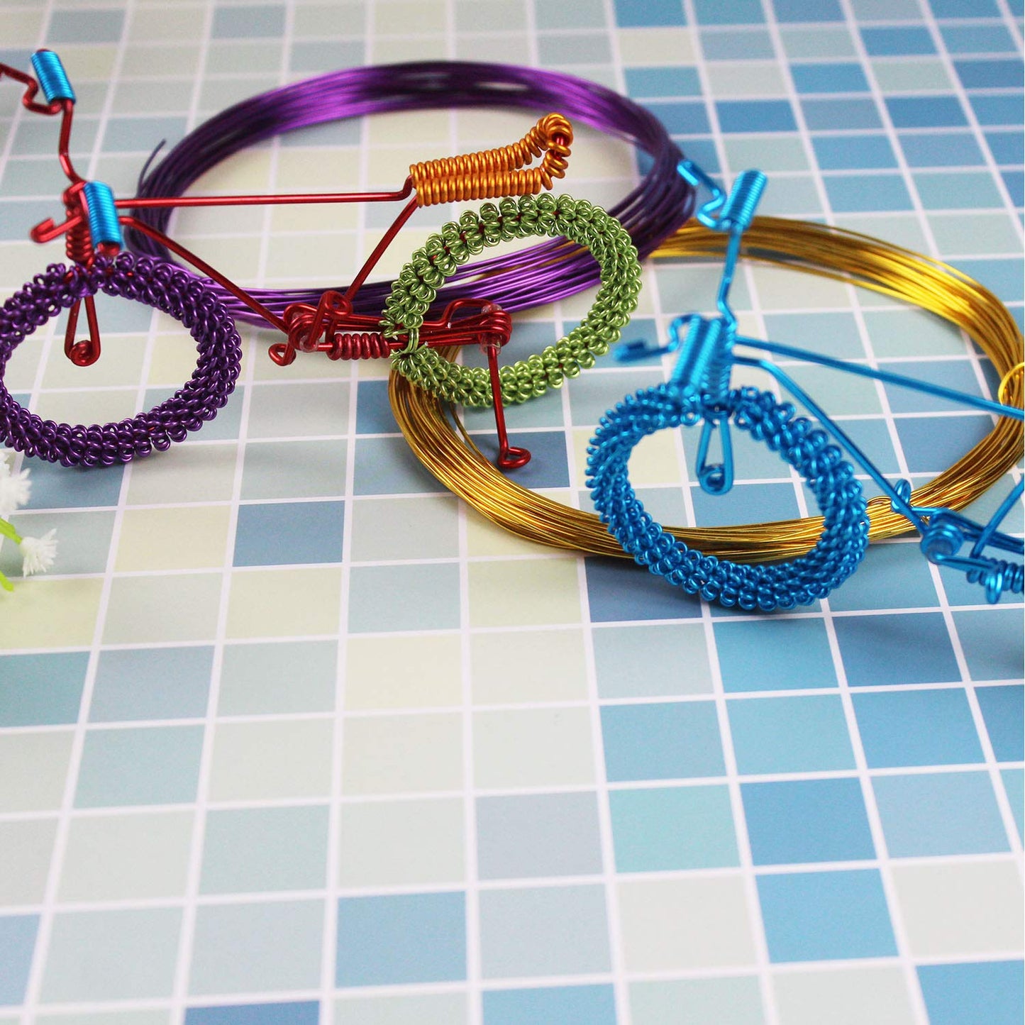 25 Rolls 820 Feet Colored Aluminum Craft Wire 0.8 mm Flexible Metal Artistic Jewelry Beading Wire, Each Roll 32.8 Feet, 25 Colors