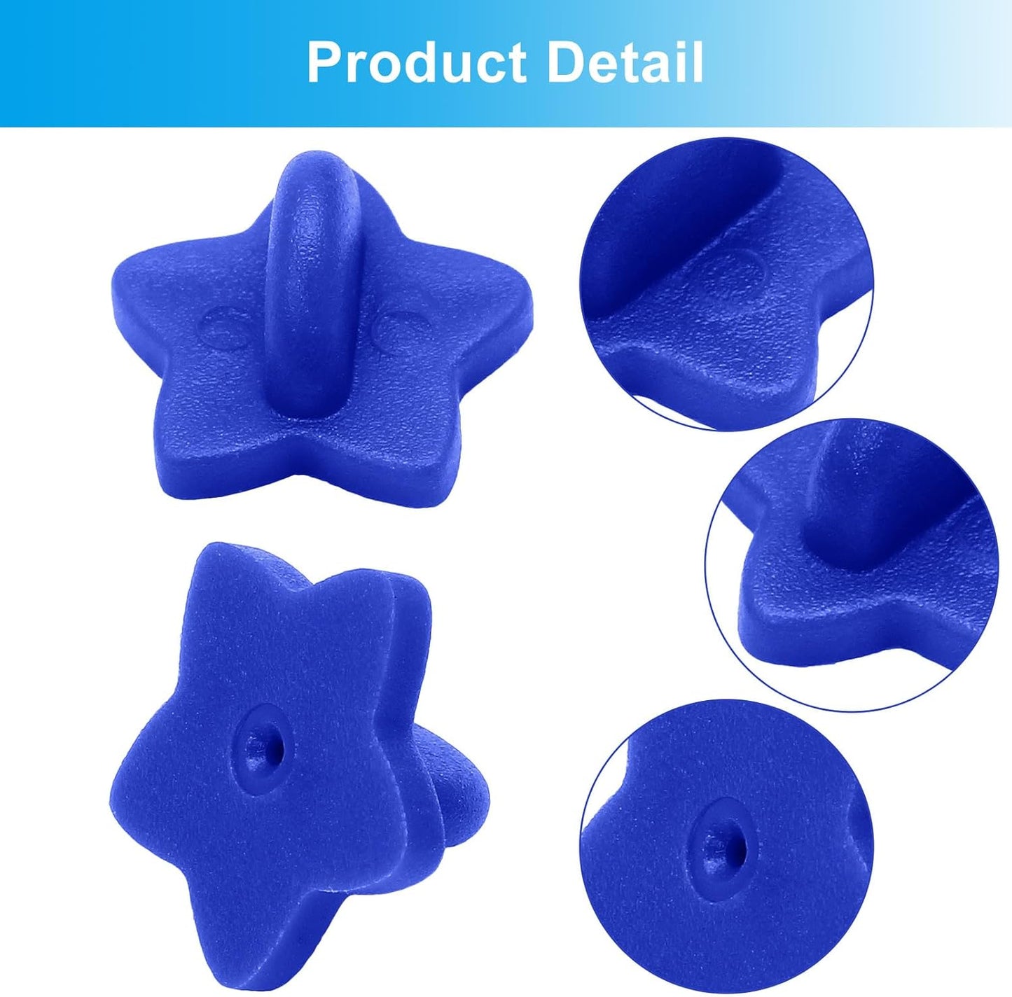 100 Pack Star Shape Rubber Pin Backs, Lapel Pin Backing Locking Pin Keepers, Brooch Holder for Uniform Badge Hat Tie(Dark Blue)