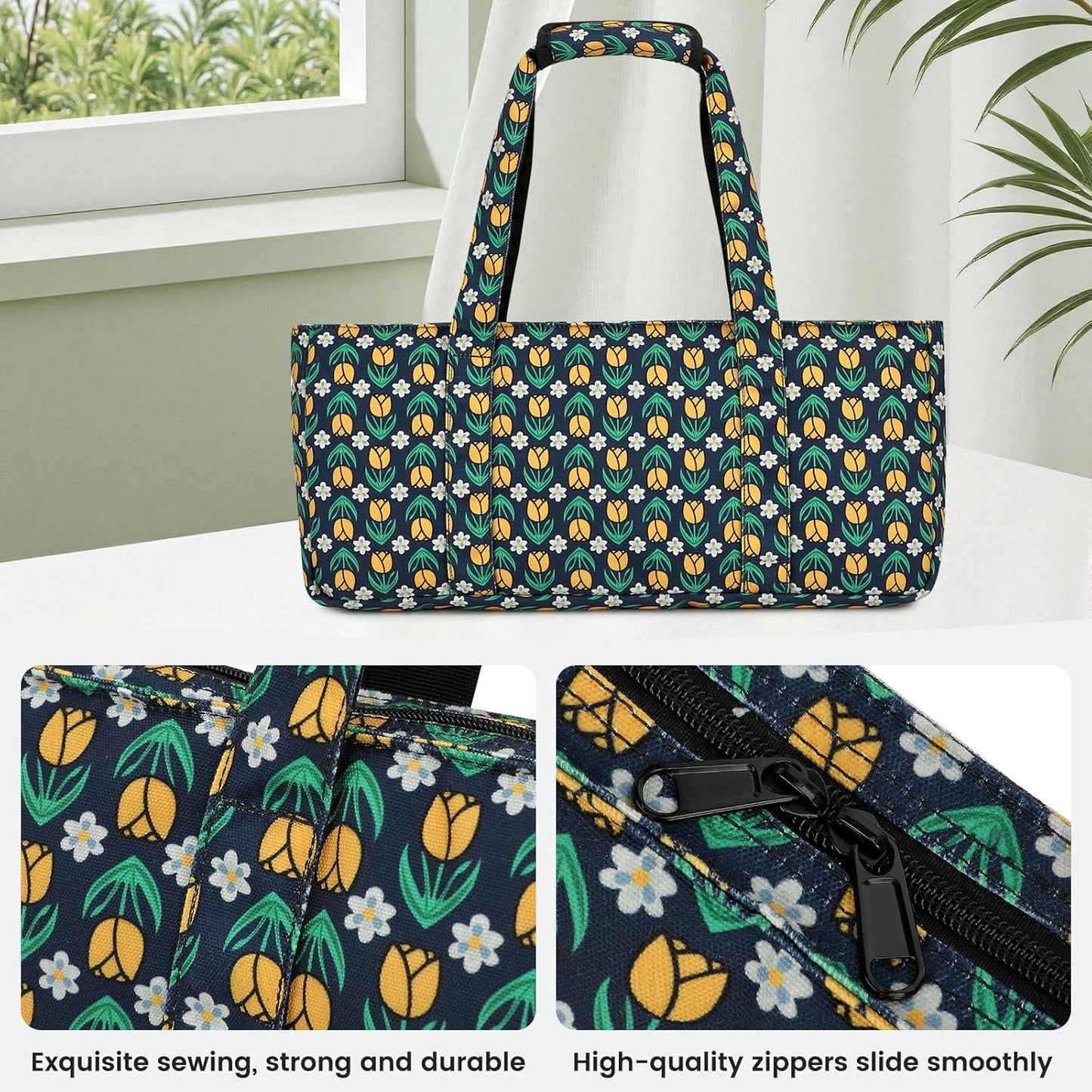 Mahjong Tile Set,166 White Tiles Mahjong Set,4PCS Mahjong Racks with Pushers,Travel Mahjong Set with Flower Carrying Bag