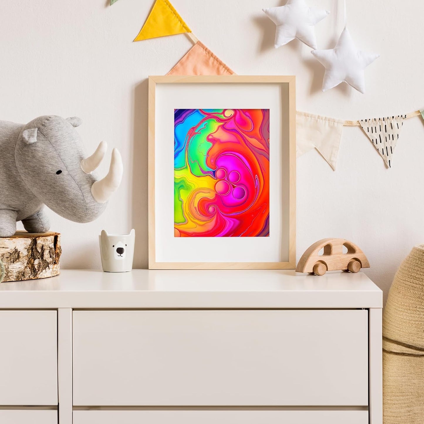 ArtCreativity Water Marbling Paint Art Kit for Kids - Complete Set with 12 Paint Colors, 10 Bags Thickening Powder, 10 A5 Papers, and More - Marble Art Painting Kit - Crafts for Kids Ages 3 and Up