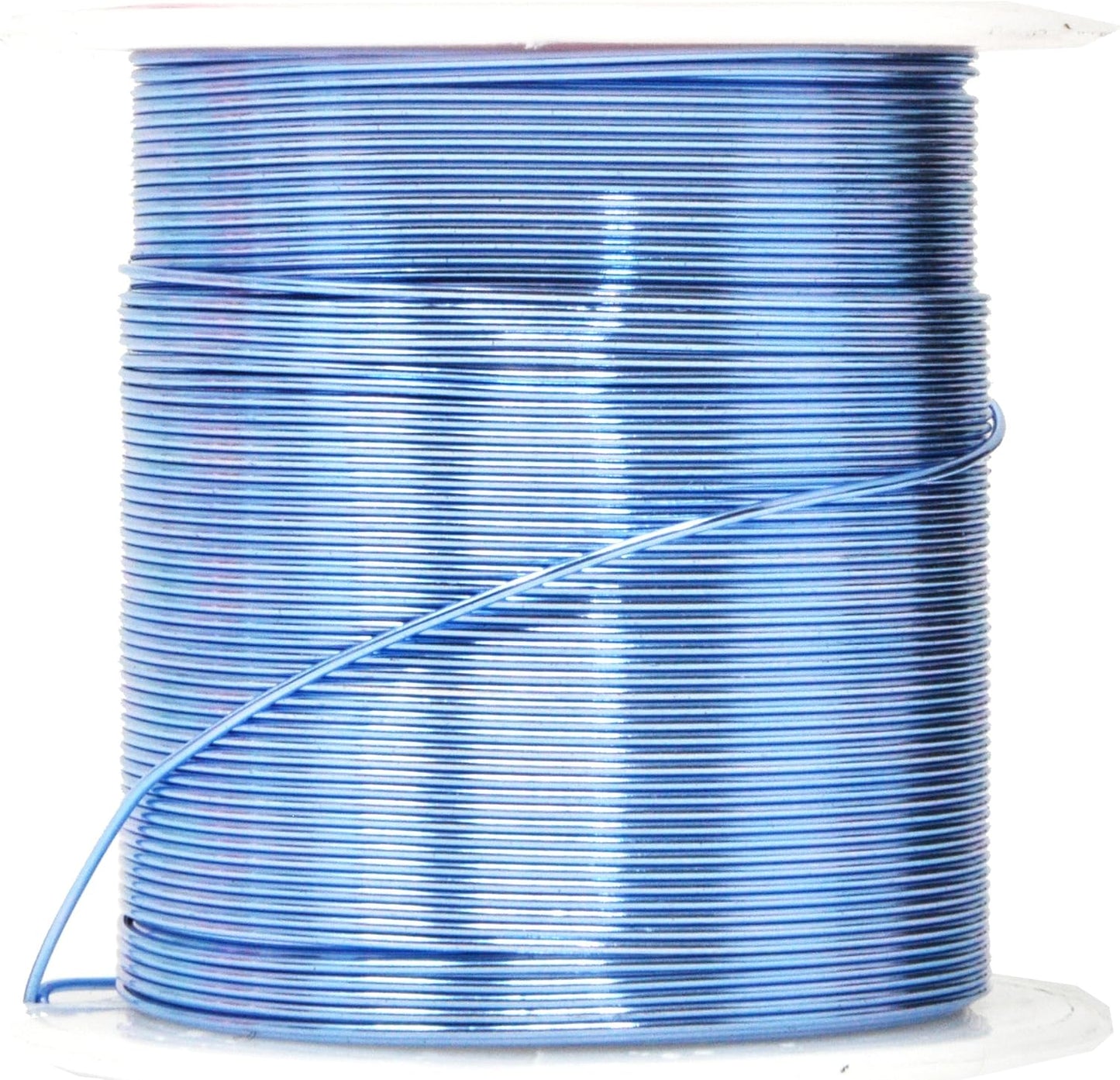 Mandala Crafts 22 Gauge Anodized Aluminum Craft Wire for Jewelry Making - 450 FT Colored Flexible Silver Copper Black Pink Ice Blue Red Wire - Bendable for Bonsai Armature Crafting Sculpting