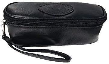 Alex Cramer The Perfect Traveler Classic Domino Set with Leather-Look Travel Case and a Deck of Miniature Playing Cards (Domino Set)