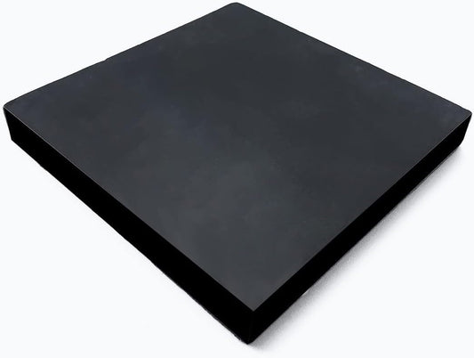 MIKMAYTOO Rubber Bench Block Jeweler's Rubber Bench Block Rubber Stamping Block for Hammering, Shaping, Chasing, Flattening Metals (100 * 100 * 15mm)