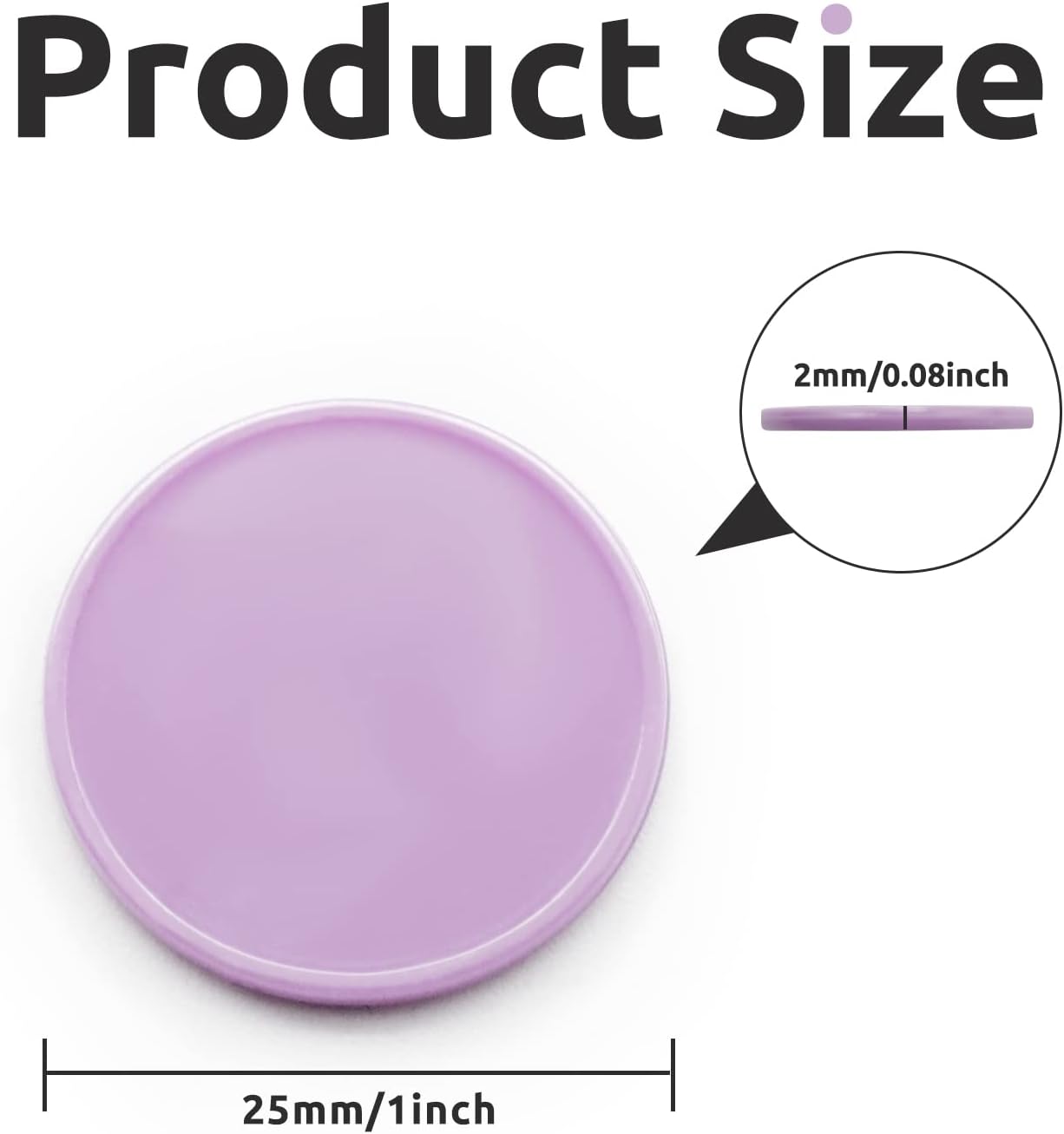 Set of 100 Opaque Plastic Learning Counters Mini Poker Chips Game Tokens with Storage Box (Thistle, 1 Inch)