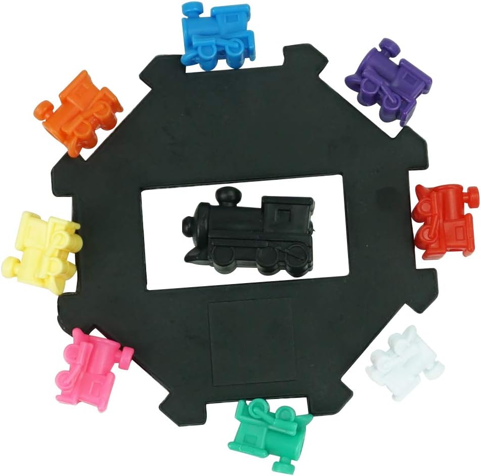 Mexican Train Dominoes Set - Double 12 Dominoes, 91 Tiles Game with Leather Box for Kids, Adults and Family