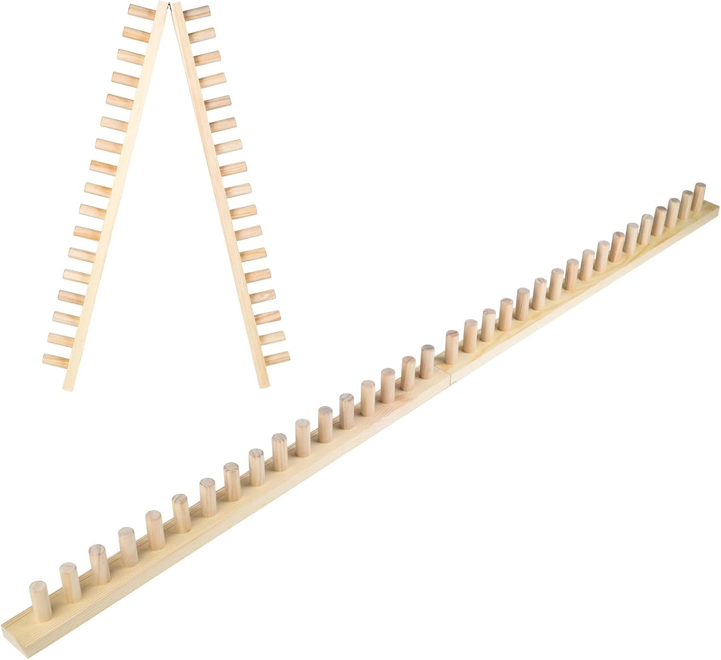 QWM Chunky Blankets Loom Knitting Looms Long Installation Free and Adjustable Foldable Portable Extra Loom Large 38,48,60, 72,84,96 Inch (60inch)