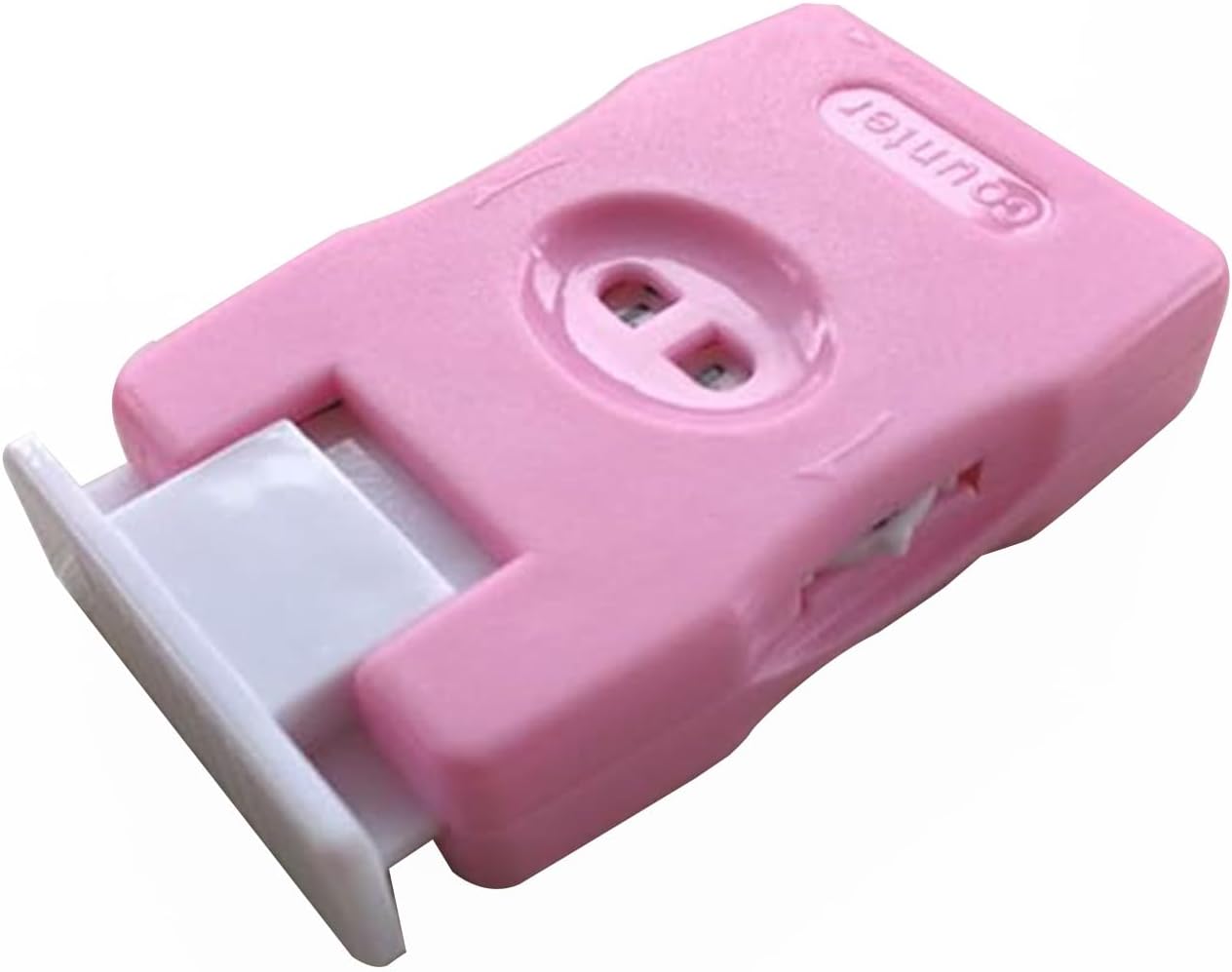 RUIAN Knitting Counter Stitch Needle Marking Tool Mini Crochet Stitch Counter Knitting Stitch Counter Plastic Knit Stitch Counter (2Pcs,Pink)