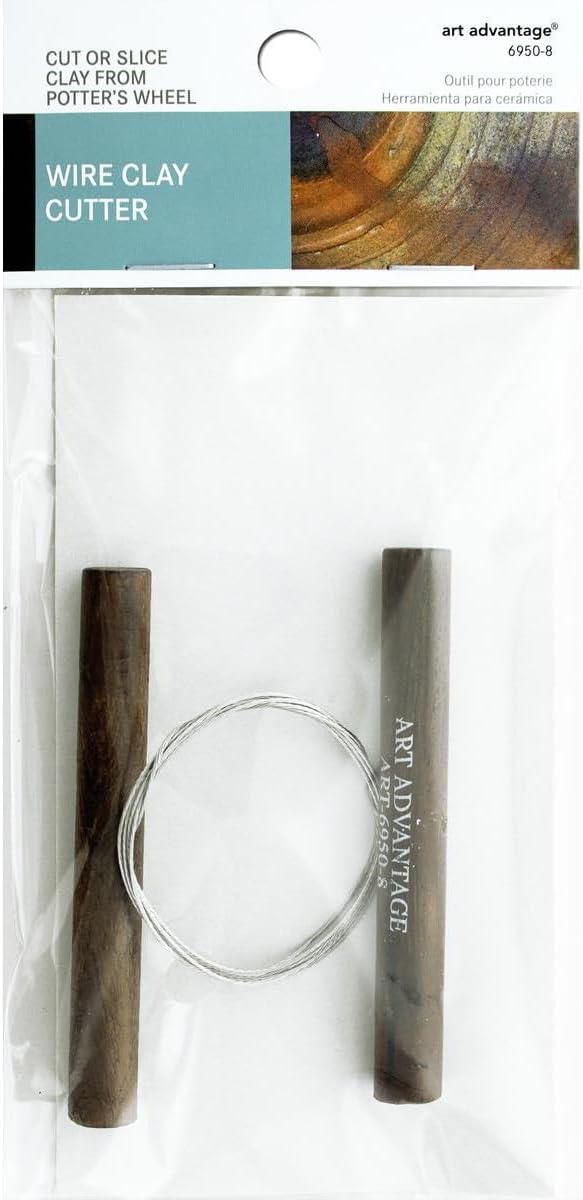 Art Advantage Wire Clay Cutter - Durable Pottery Wire Tool for Clay Cutting, Sculpting, Pottery Craft, Ceramic Arts, Modeling, and DIY Clay Projects