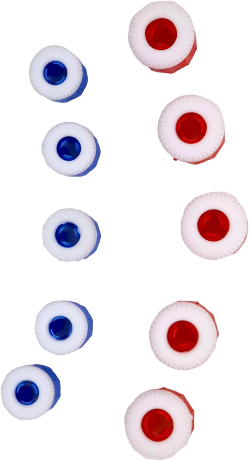 Booge 10 Pcs 2 Sizes Plastic Knit Counter Knitting Crochet Stitch Marker Row Counter for Recording The Number of Weaving Rows - 5 Large and 5 Small