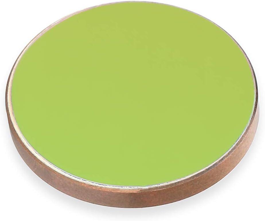 TEN-HIGH Cu Reflective Lens CO2 Laser Lens Laser Mirror Gold-Plated Copper Mirrors, for CO2 Laser Engraving Cutting Machine, Dia 25mm 3PCS