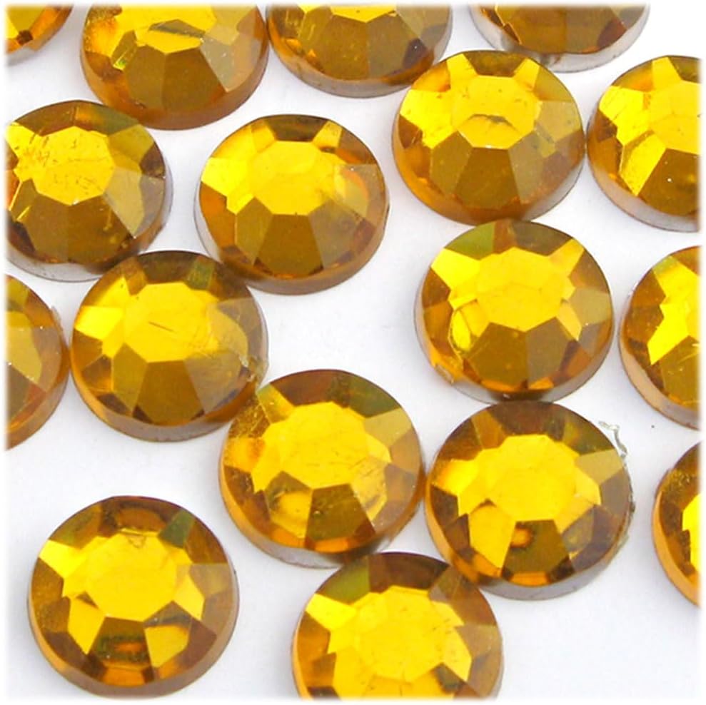 The Crafts Outlet 72pc Rhinestones Round 20mm - Peridot Light Green