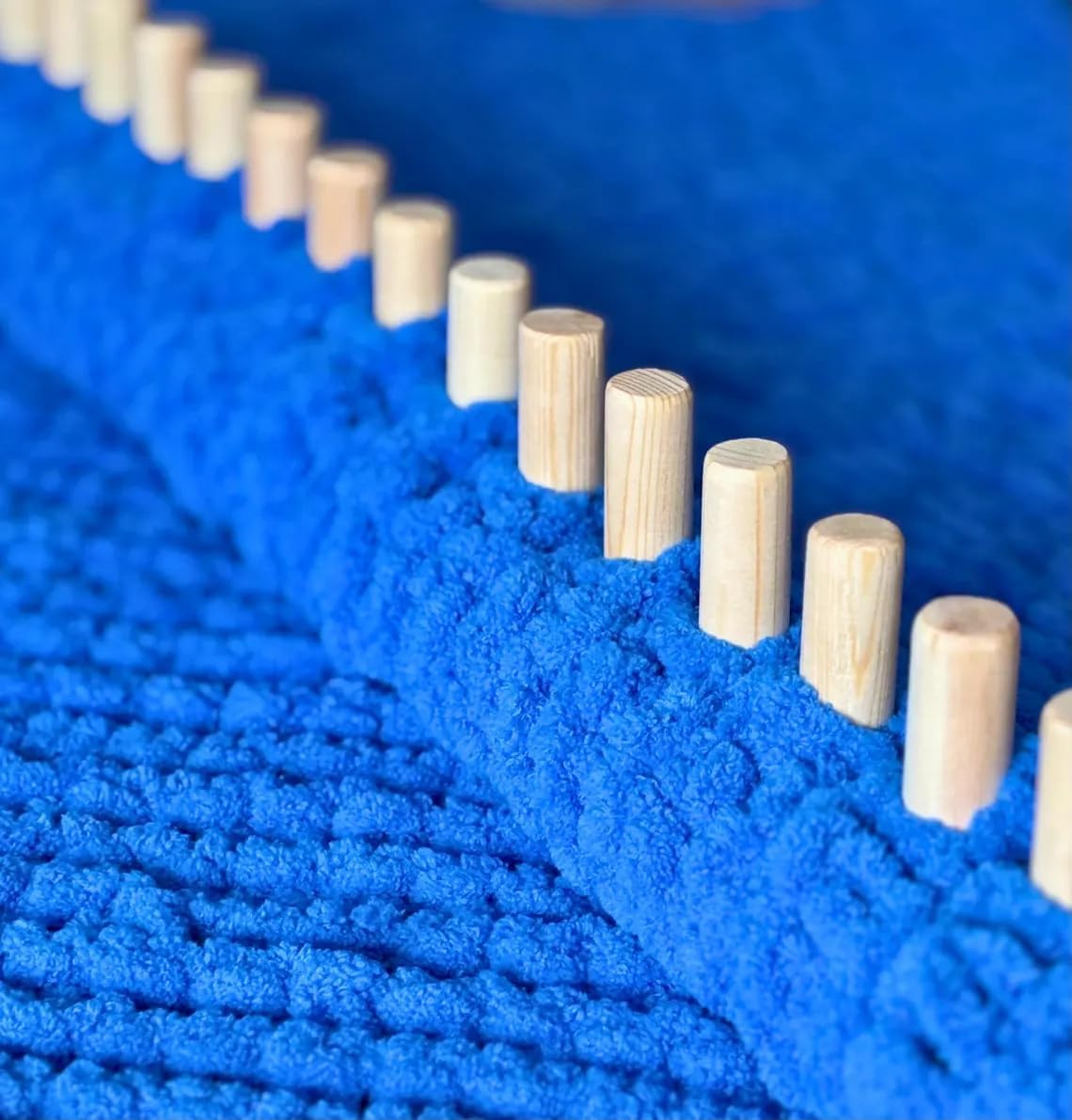 QWM 84“ Chunky Blankets Loom Knitting Looms Long Installation Free and Adjustable Foldable Portable Extra Loom Large 38,48,60, 72,84,96 Inch