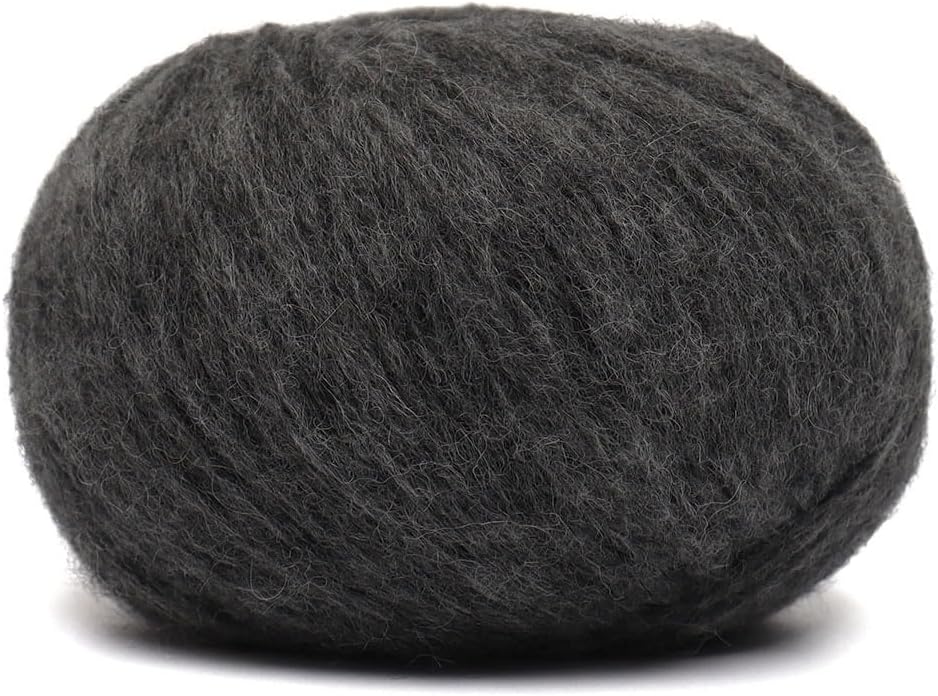 Pullu - Baby Alpaca Merino Wool Yarn Set of 3 Skeins (150 Grams) Worsted Weight - Sourced Directly from Peru - Heavenly Soft and Perfect for Knitting and Crocheting (Gray)