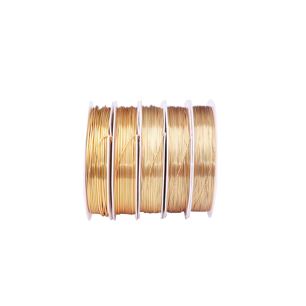 KC Gold Copper Wire 0.8mm Bead Cord for Bracelet Necklace Charm Beading Jewelry Making 9yard