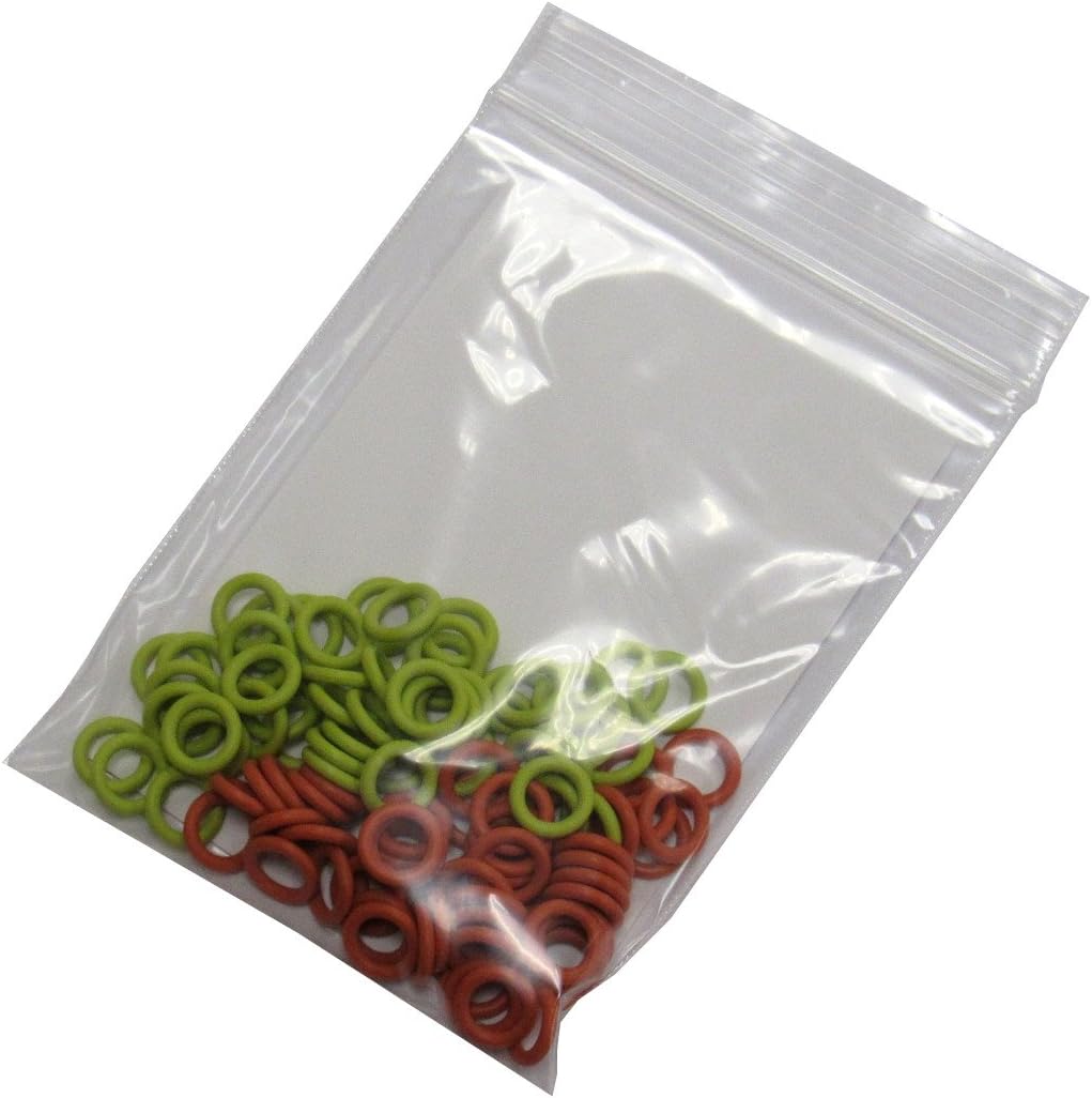 (100 Pack) Soft Stitch Ring Markers, Orange & Yellow (Small Size for Needle Sizes 0-8, for Knitting/Crochet/etc)