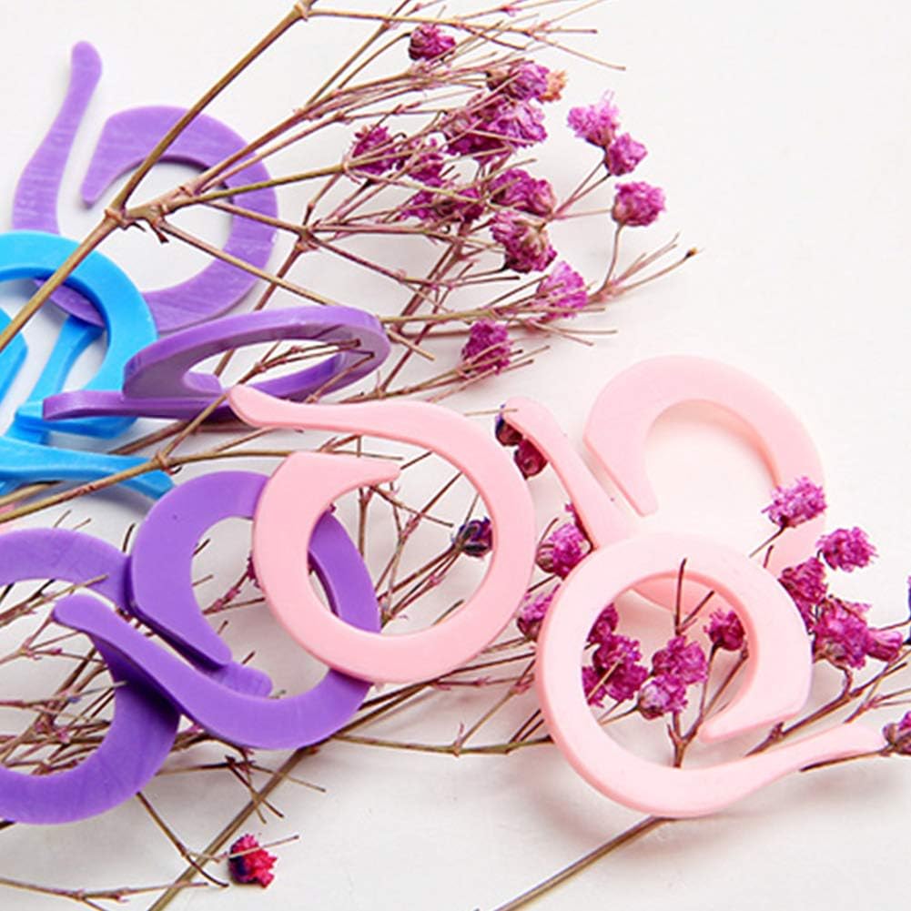 Lokunn 100PCS Stitch Markers for Crocheting, Crochet Stitch Markers Ring for Knitting and Crocheting, Small and Large Locking Markers