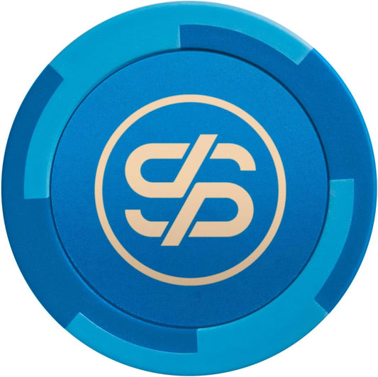 SLOWPLAY Godel Clay Poker Chips, 14 Grams Heavyweight Clay Composite, 40mm Large Chips in Bulk, Pack of 50 in Blue Without Denomination