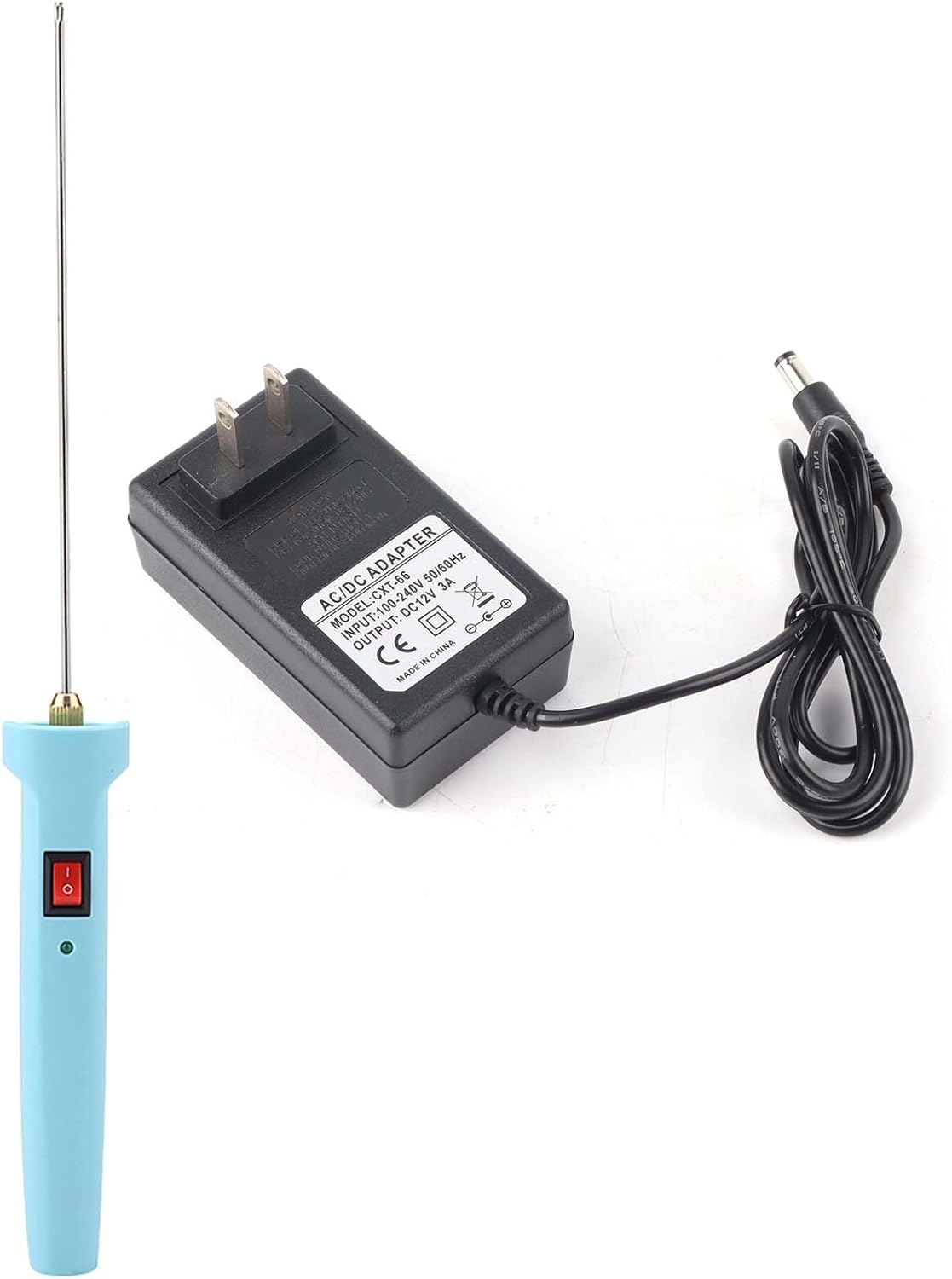 Yctze 24W 20cm Electric Hot Wire Cutter, 110-250V, Foam Polystyrene Heat Cutting Pen for Upholstery, Memory Mattress and Styrofoam Board Cutting