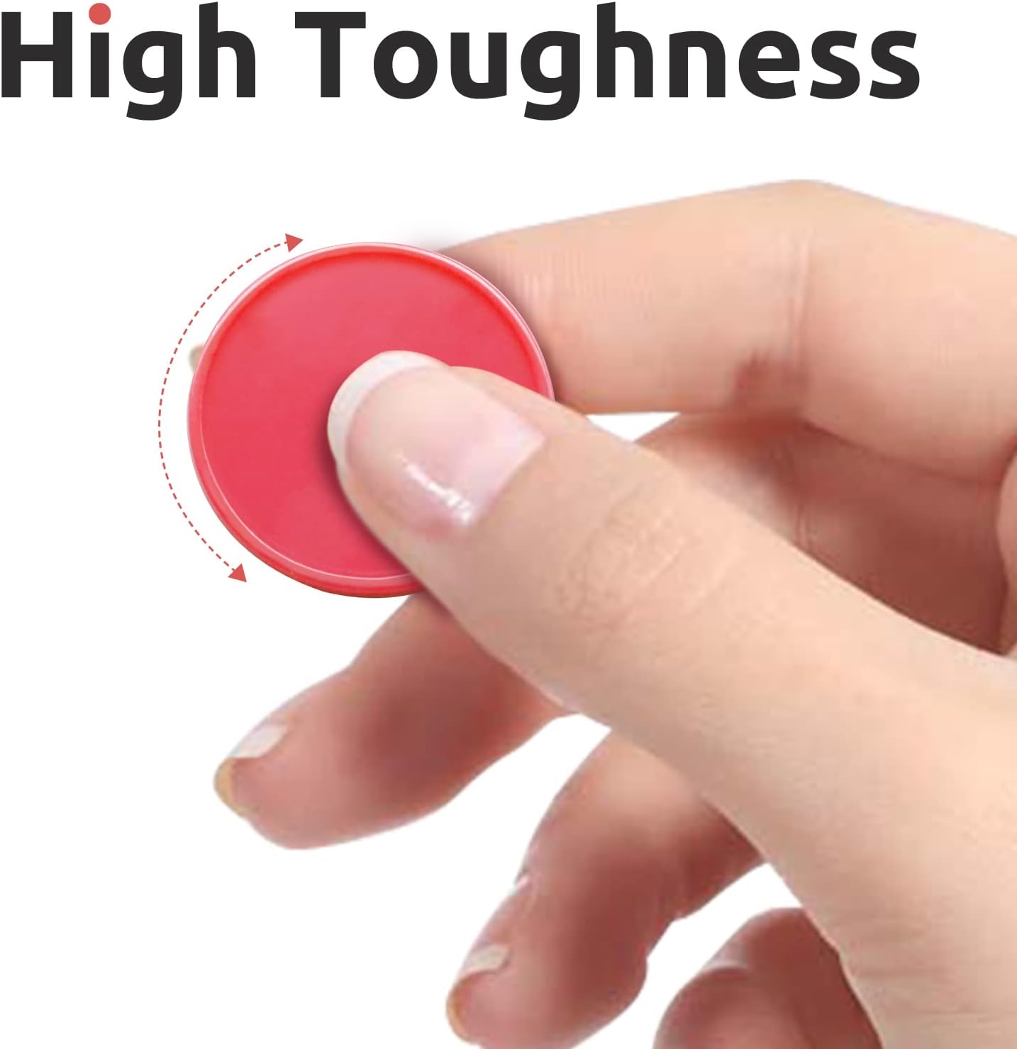 Set of 100 Opaque Plastic Learning Counters Mini Poker Chips Game Tokens with Storage Box (Red, 1 Inch)