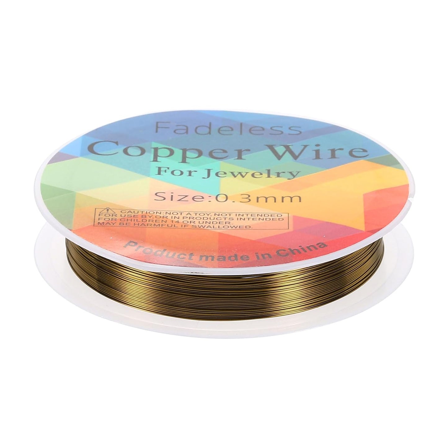 HARFINGTON 49ft Jewelry Wire, 28 Gauge (0.3mm) Brass Craft Soft Metal Tarnish Resistant Copper Beading Wire for Jewelry Making Supplies Crafting, Ancient Blue