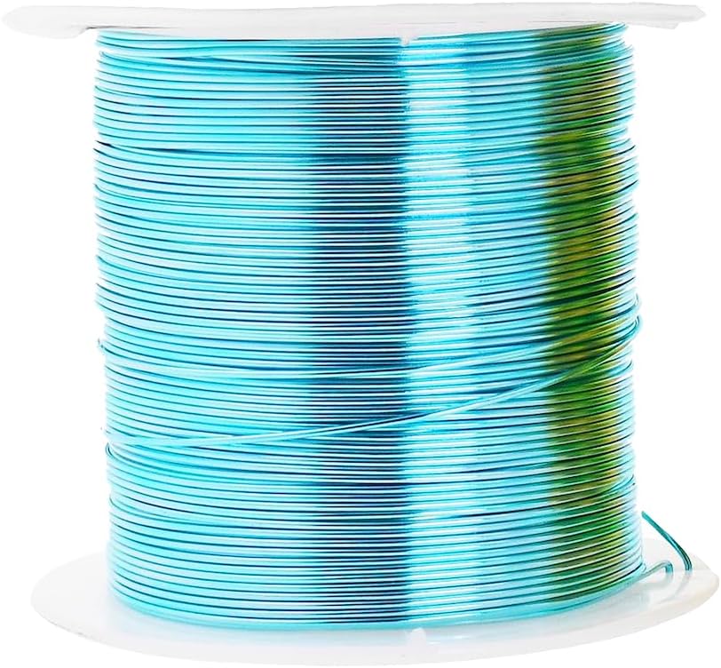 Mandala Crafts 14 Gauge Anodized Aluminum Craft Wire for Jewelry Making - 240 FT Colored Flexible Pastel Wire - Bendable for Bonsai Armature Crafting Sculpting