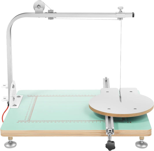 Foam Cutting Machine, 72W Hot Wire Foam Cutter Working Table Electric Hot Wire Ribbon Cutter Adjustable Temperature & Bracket Angle Commerical Wire Cutters Working Table for Pearl Cotton
