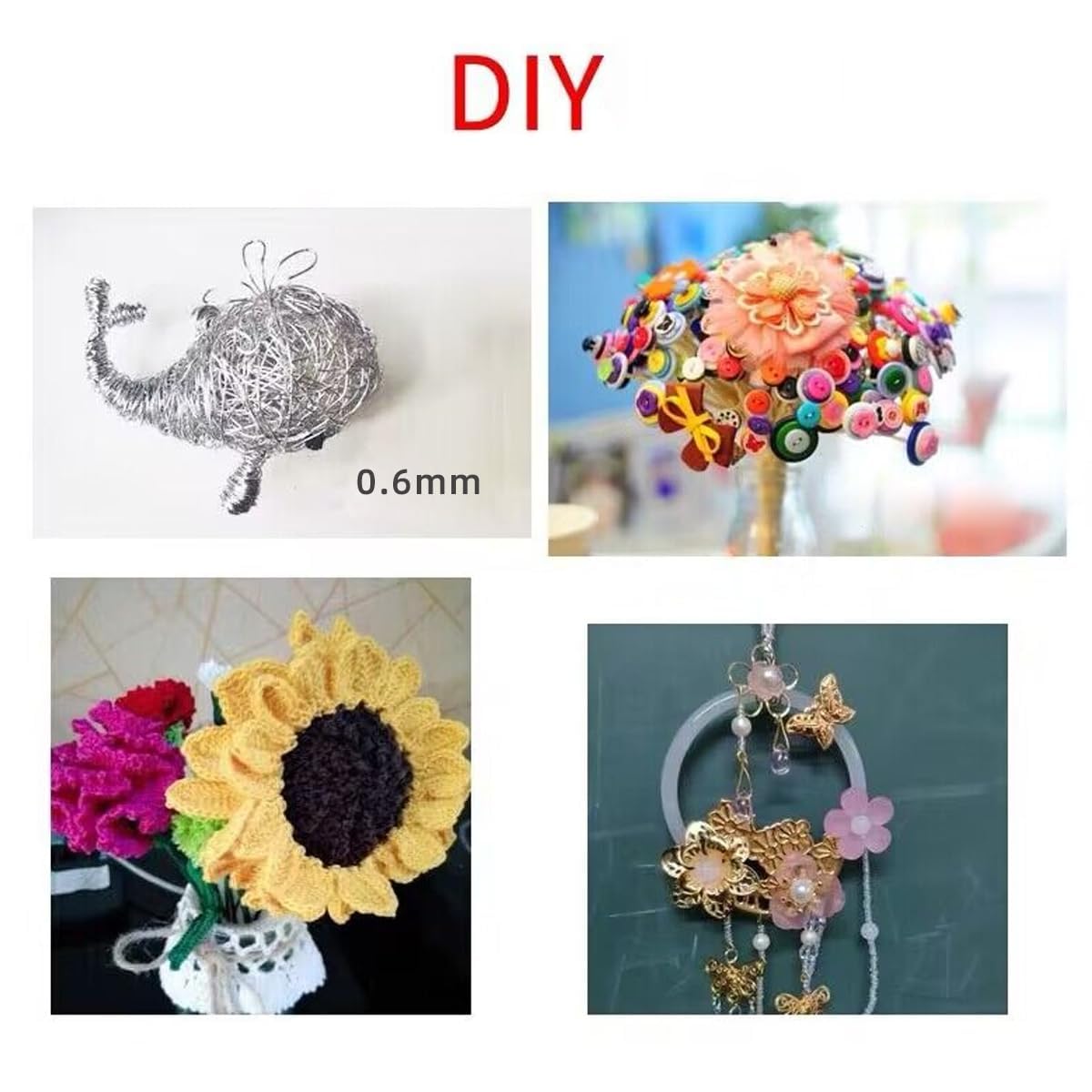 76Yards 26Gauge Golden Metal Floral Wire Flexible Paddle Florist Garden Wire for Flower Arrangement,Crafts,Christmas Wreaths Tree,Garland.