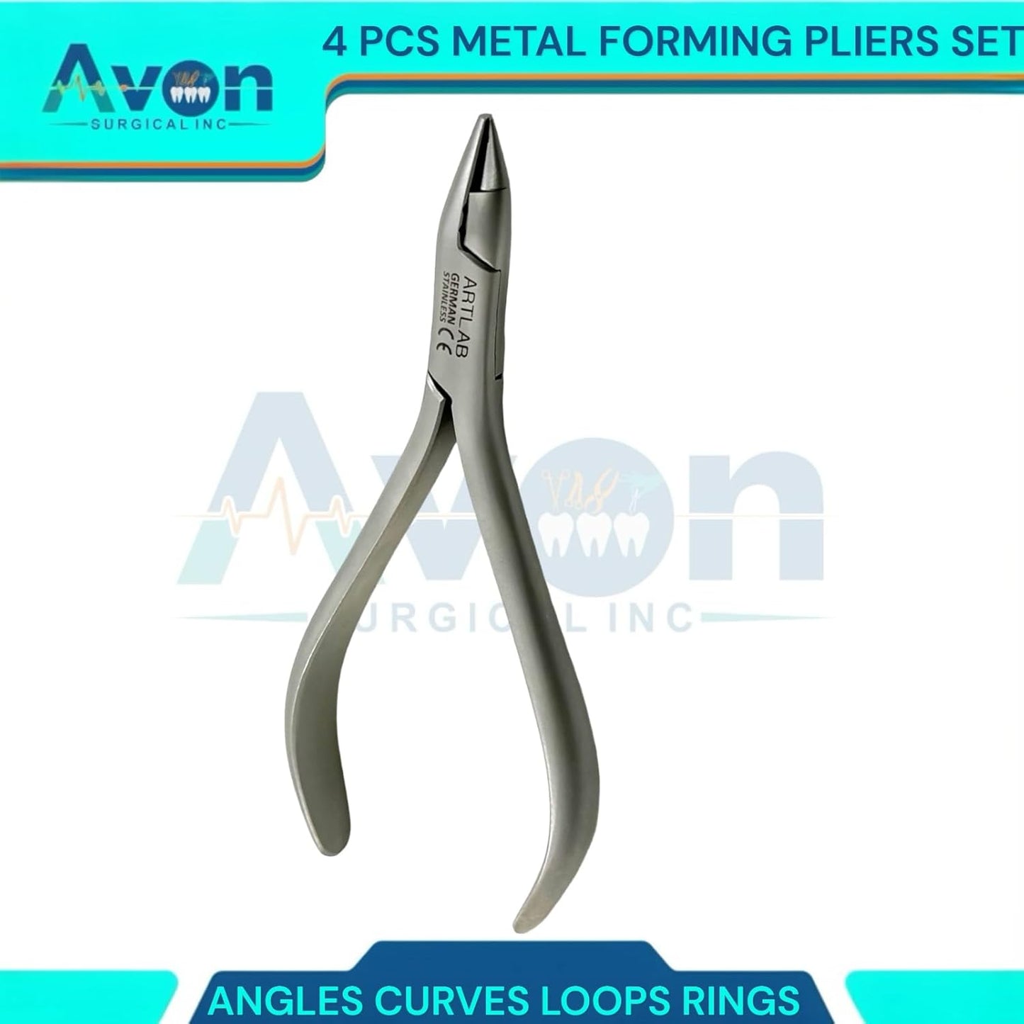 4 Pliers Types for Metal Forming, Wire Bending for Making Loops, Curves, Rings, Angles, Wire Shape Forning Pliers for Crafts, Hobby, and More.