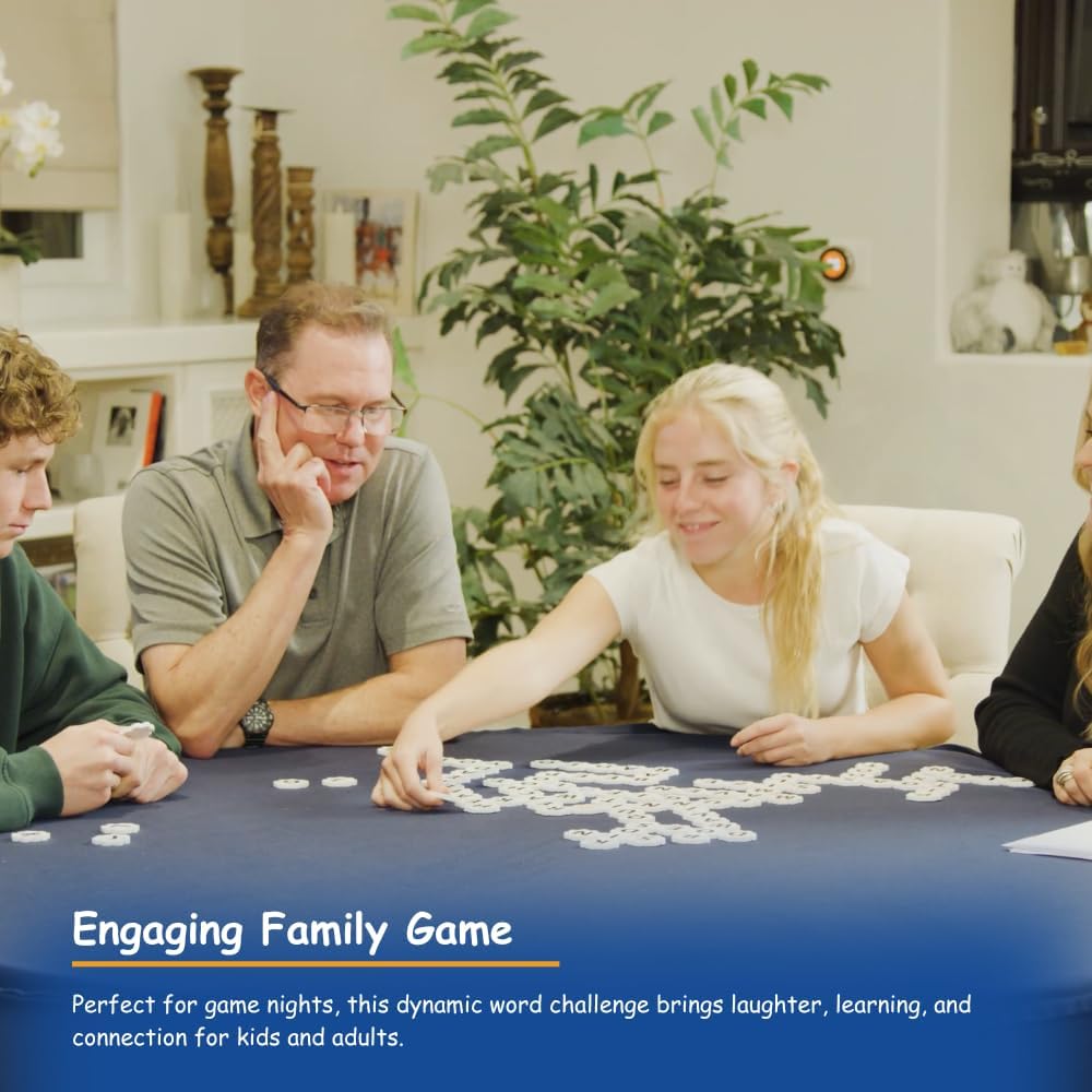 Word Strategy Game, Word Puzzle for Adults, Family, and Kids, Fun Game for Ages 8+, Travel Size, 1-4 Players