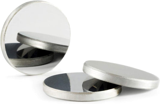 TEN-HIGH Mo Reflective Lens CO2 Laser Lens Laser Mirror Molybdenum Mirrors, for CO2 Laser Engraving Cutting Machine, Dia 25mm 3PCS