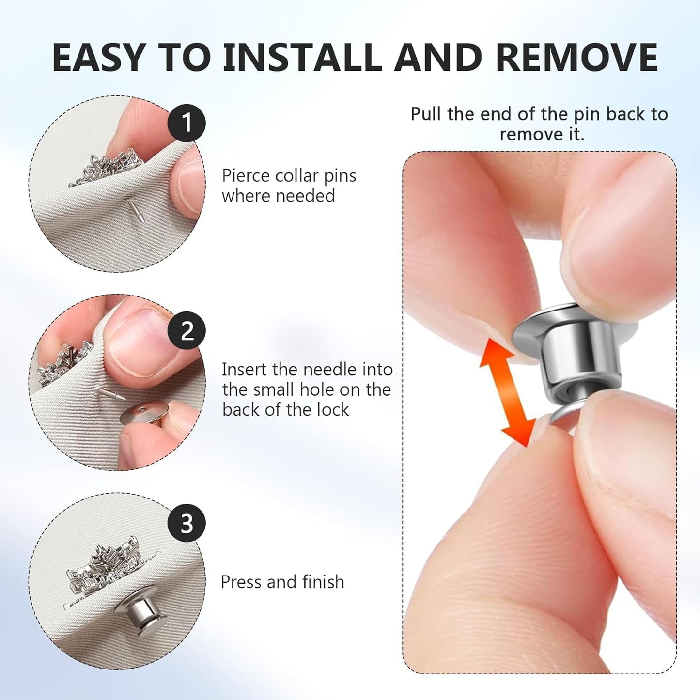 120 PCS Locking Pins Back and Backs Locking Pin, Pins Locks for Enamel Pin Backs Crafts Badge Brooches Jewelry