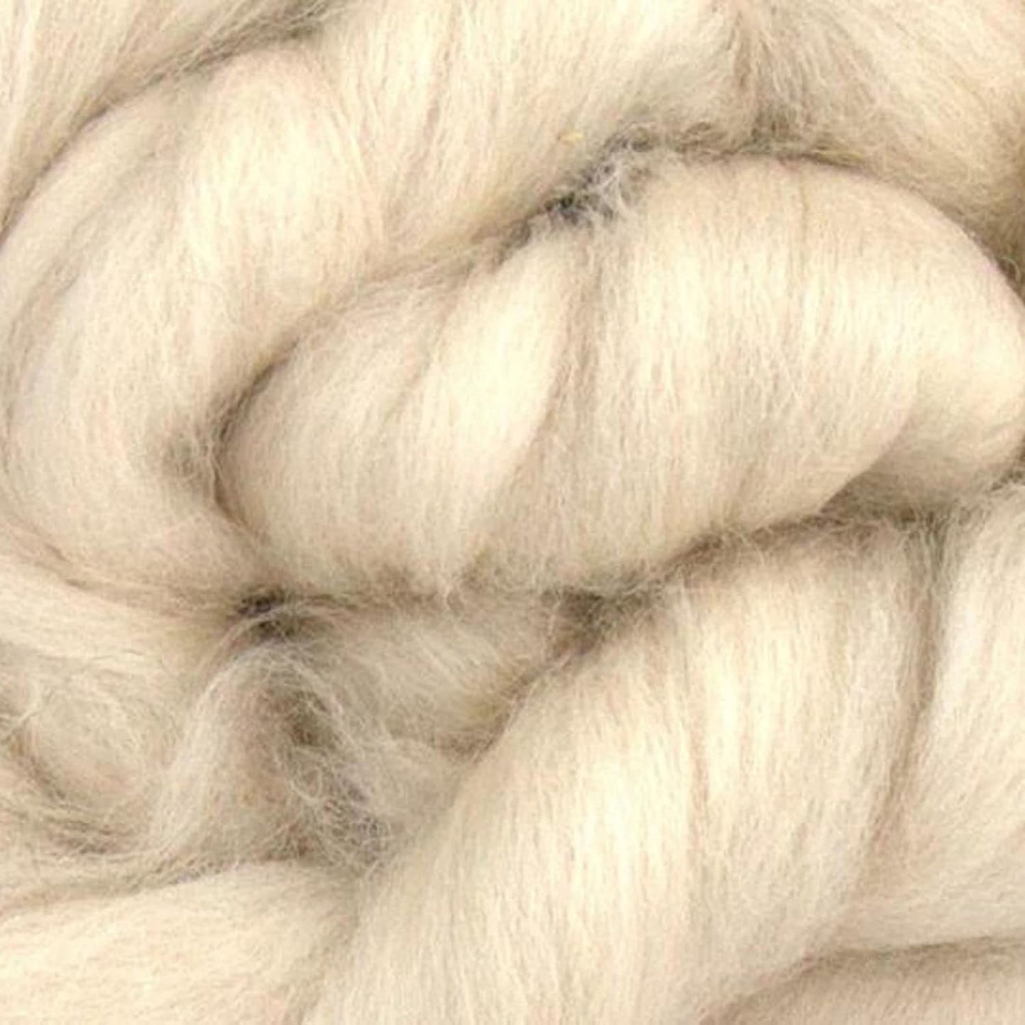 Revolution Fibers Merino Wool Combed Top | 1 lb Premium Wool Roving | 22 Micron, Best Merino Wool for Spinning, Tapestry, Needle Felting, Big Yarn Roving and Wall Hangings (Oyster)