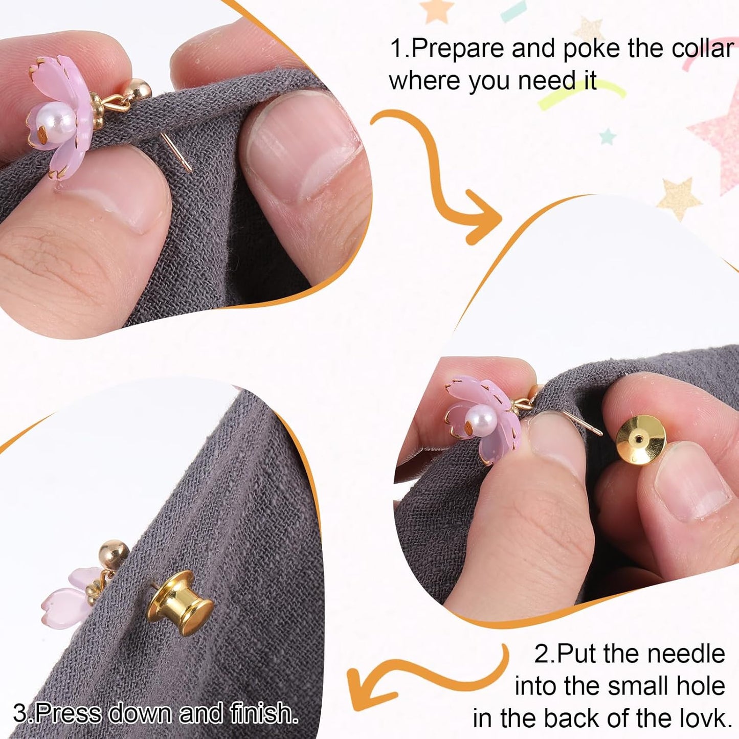 30 PCS Metal Locking Pin Backs for Enamel Pins, Pin Locks for Enamel Pins, Pin Backs Locking for Lapel Hat Badge