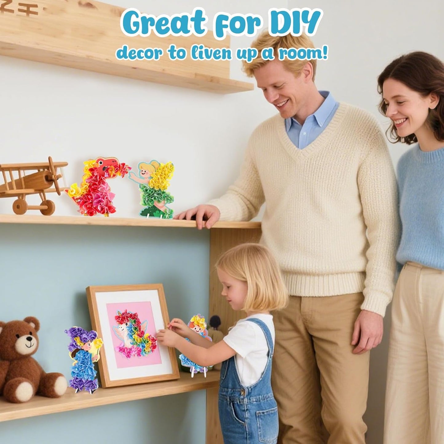 3 otters Poke in Art Poke in Art Kits for Girls Mermaid Gifts for Girls