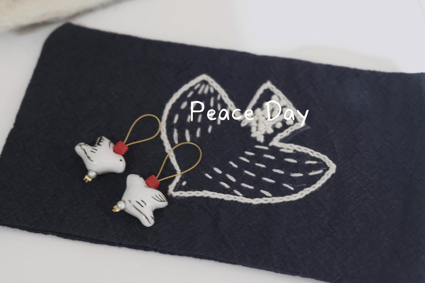 Wander wolly Handmade Animal Stitch Markers for Knitting, Three Pieces in Storage Case, One Dove, One Penguin, and One Dalmatian