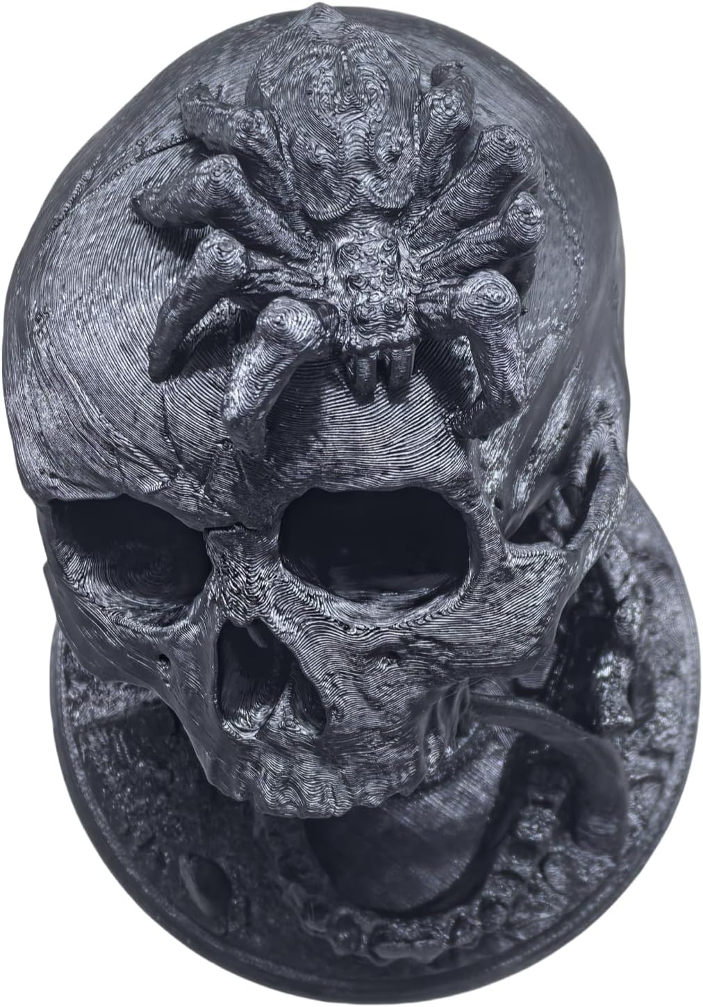 Skull Dice Tower Dungeons and Dragons RPG abletop Roleplaying Game Jail D&D (Random 7PCS D20 Dice Set Included) Black