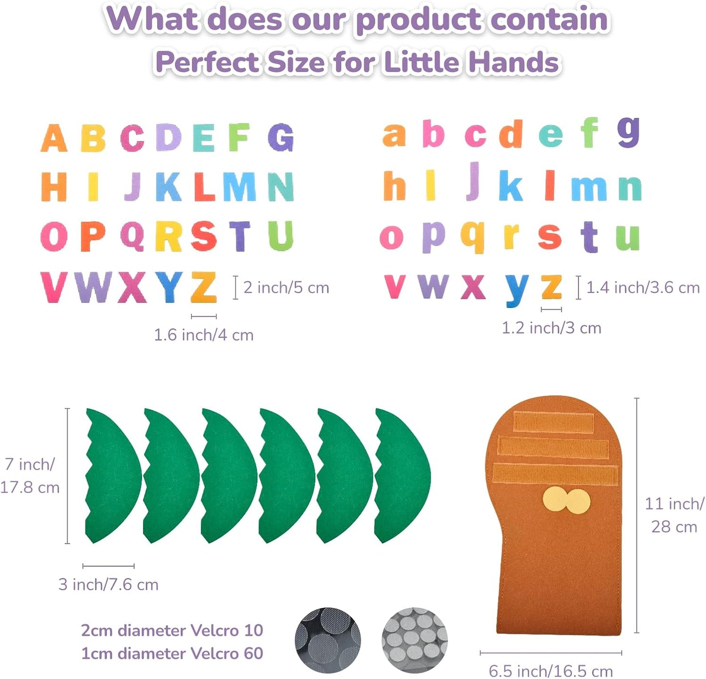 CHEFAN Tree and Letter Props from The Childhood Favorite Book, Felt Numbers and Letters