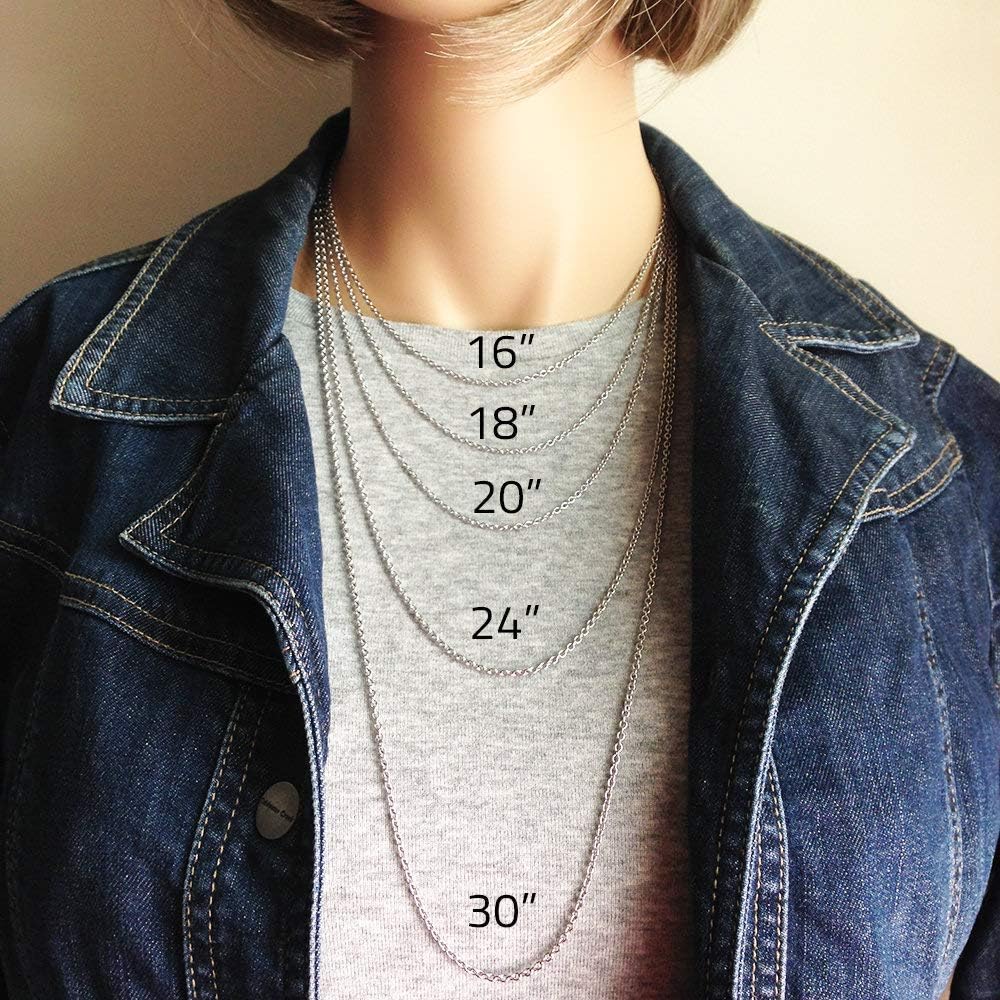 Wholesale 12 PCS Genuine Stainless Steel Fine Cable Chain Necklace Chains Bulk for Jewelry Making (26 Inch(2MM))