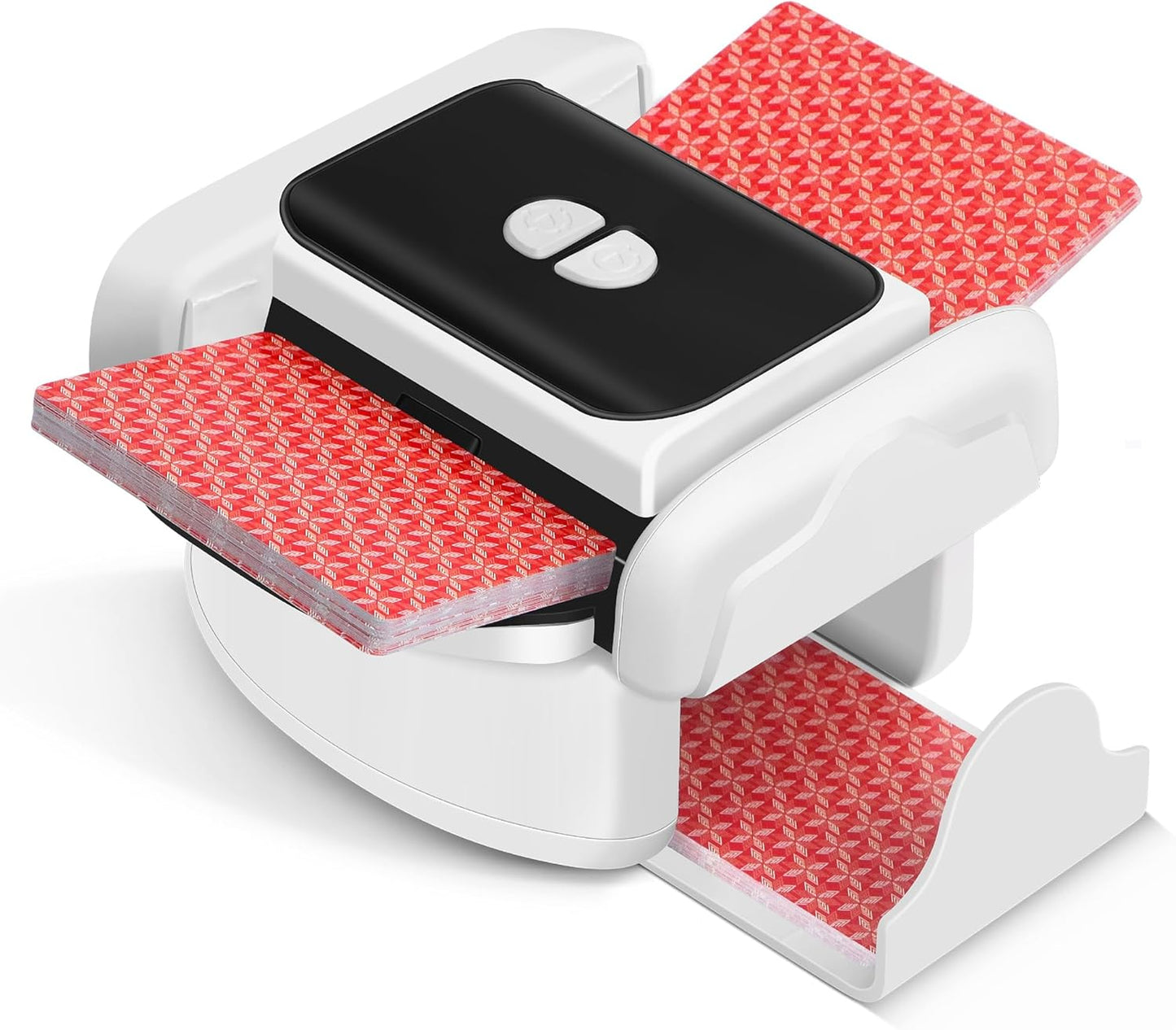 Neasyth Automatic Card Shuffler for 1-2 Decks, Playing Cards Shuffler Machine Rechargeable Portable Compatible with Phase 10, Skip-Bo, Skyjo for Home Party Card Games