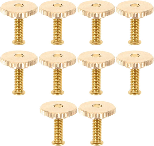 NUOBESTY 10 Sets Butterfly Cap Spike Horse Needles Metal Pin Back with Screw Caps for Crafting Brooches Badges Hat Pins Accessories