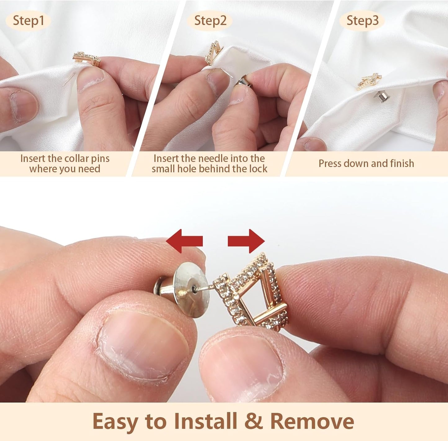 70 PCS Locking Pin Backs, Metal Pin Locks Locking Pin Keeper Clasp for Enamel Pins, Secure Pin Backings for Badge, Collectibles, Clothes Brooch Lapel (Silver)