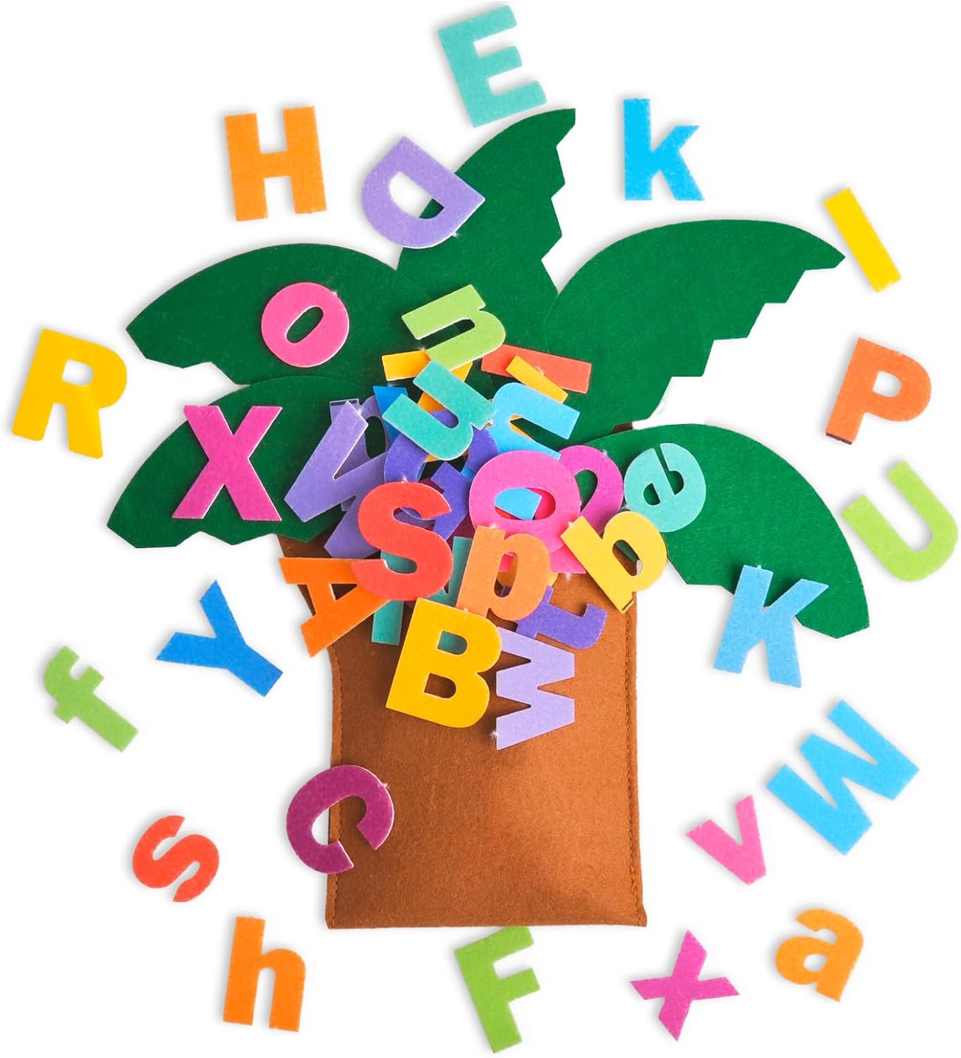 CHEFAN Tree and Letter Props from The Childhood Favorite Book, Felt Numbers and Letters
