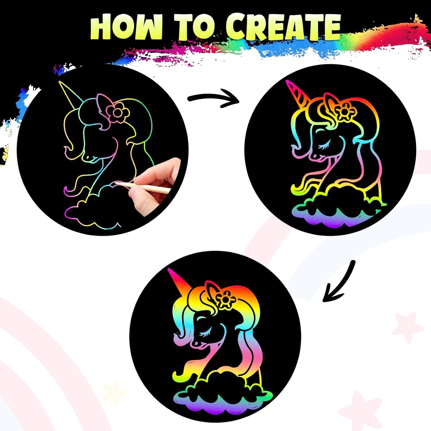 ZMLM 165 Rainbow Scratch Paper Art Crafts Mini Notes Stocking Stuffers for Kids Gifts 4 5 6 7 8 9 10 Years Old Girls Boys Students Teens Classroom Prizes School Supplies Birthday Party Toy Activity