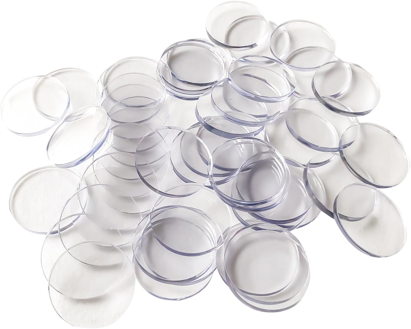 Yuanhe Clear Acrylic Poker Chip Spacers,50pcs/100pcs/200pcs