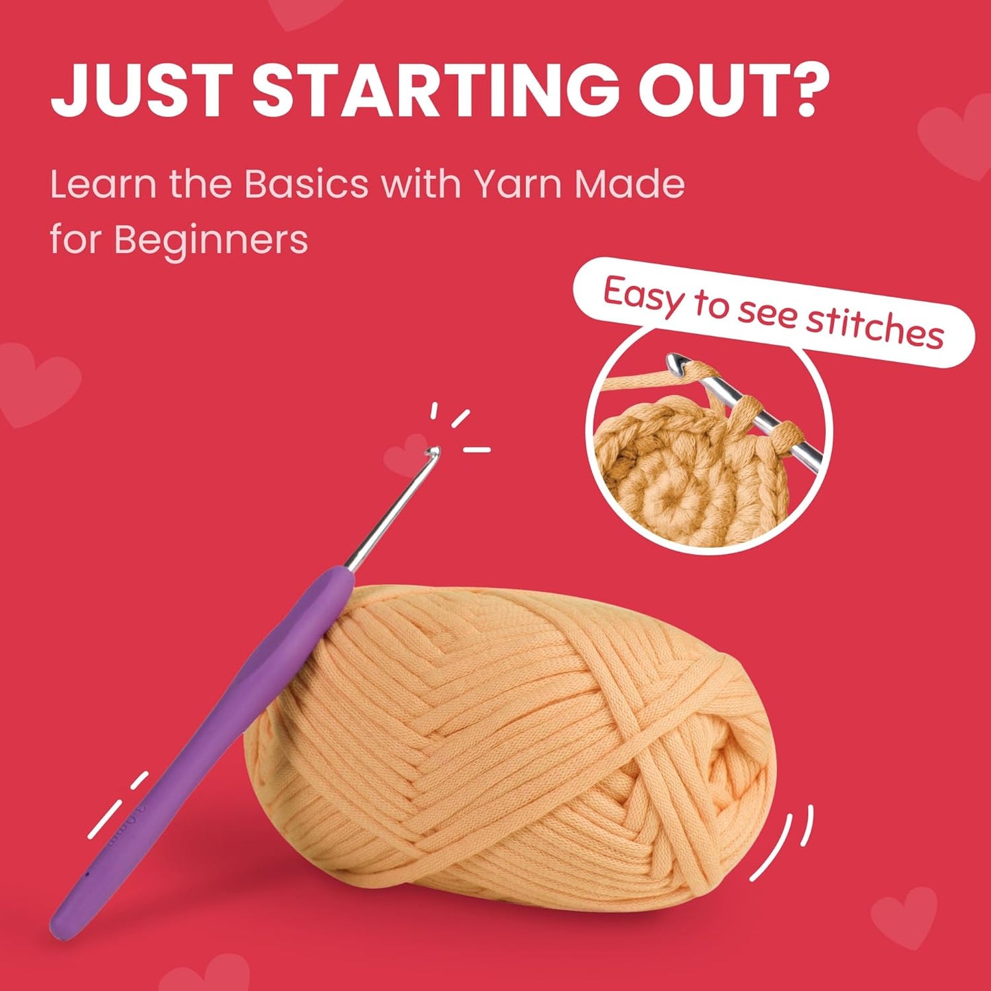 Cookie Box Crochet Kit for Beginners – Gift Set to Make Bear Charlie Amigurumi Plushie – Easy DIY Crochet & Knitting Starter Kit with Video and PDF Tutorials