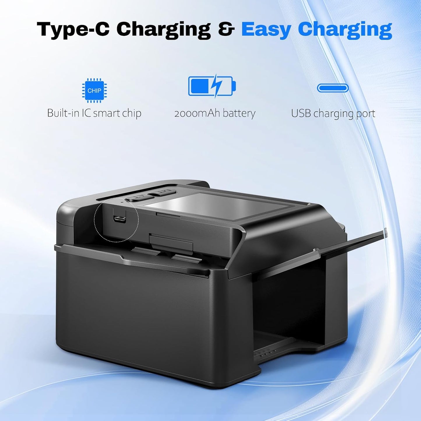 Automatic Card Shuffler for 1-2 Decks, Dual Mode Card Shuffler with USB-C Rechargeable Battery, Card Shuffler & Dealer for UNO, Skip-Bo, Poker, Blackjack, Texas Hold’em, Party & Travel