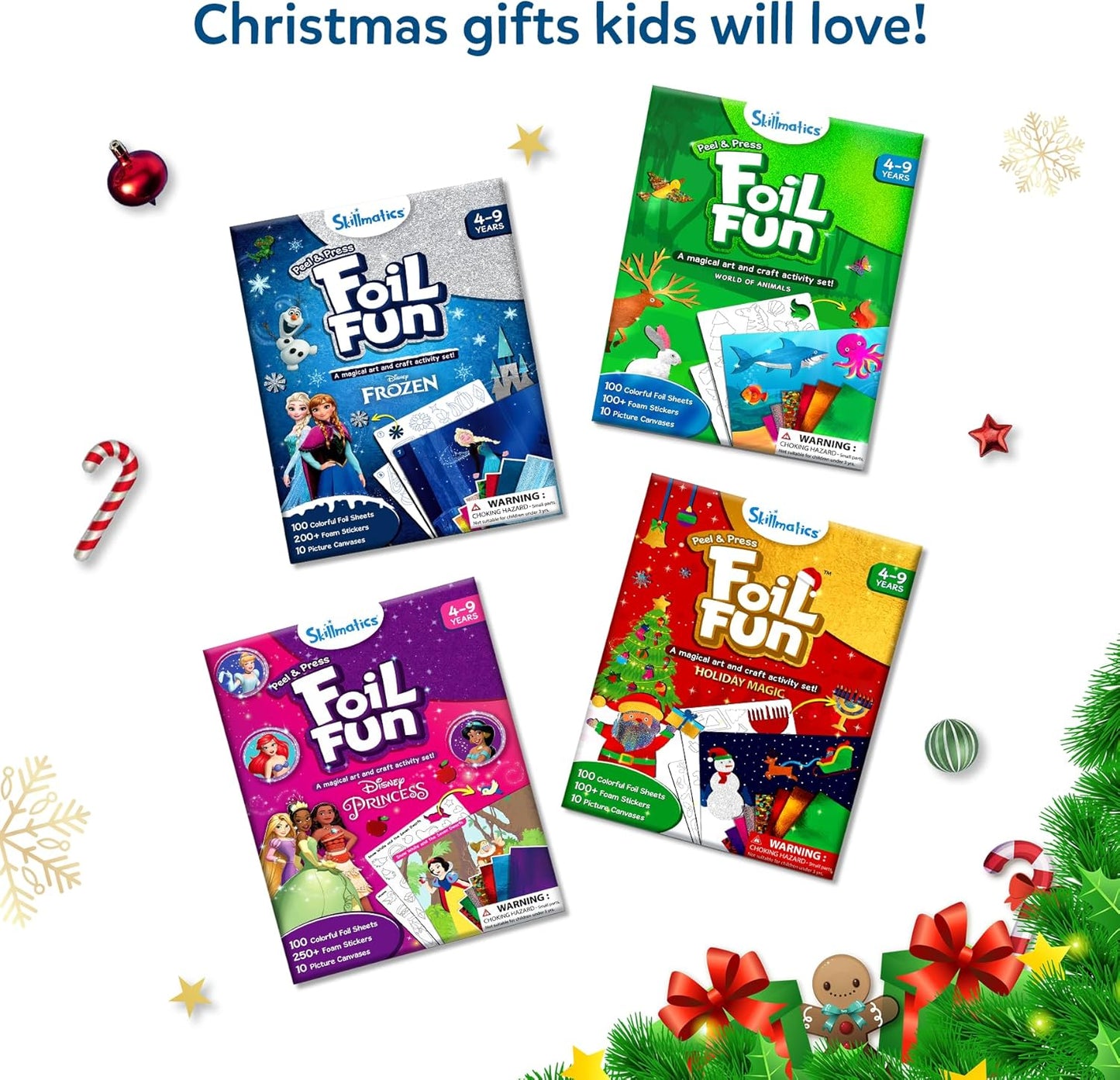 Skillmatics Foil Fun - Bugs & Butterflies, No Mess Art for Kids, Craft Kits & Supplies, DIY Creative Activity, Travel Toys, Gifts for Boys & Girls Ages 4, 5, 6, 7, 8, 9