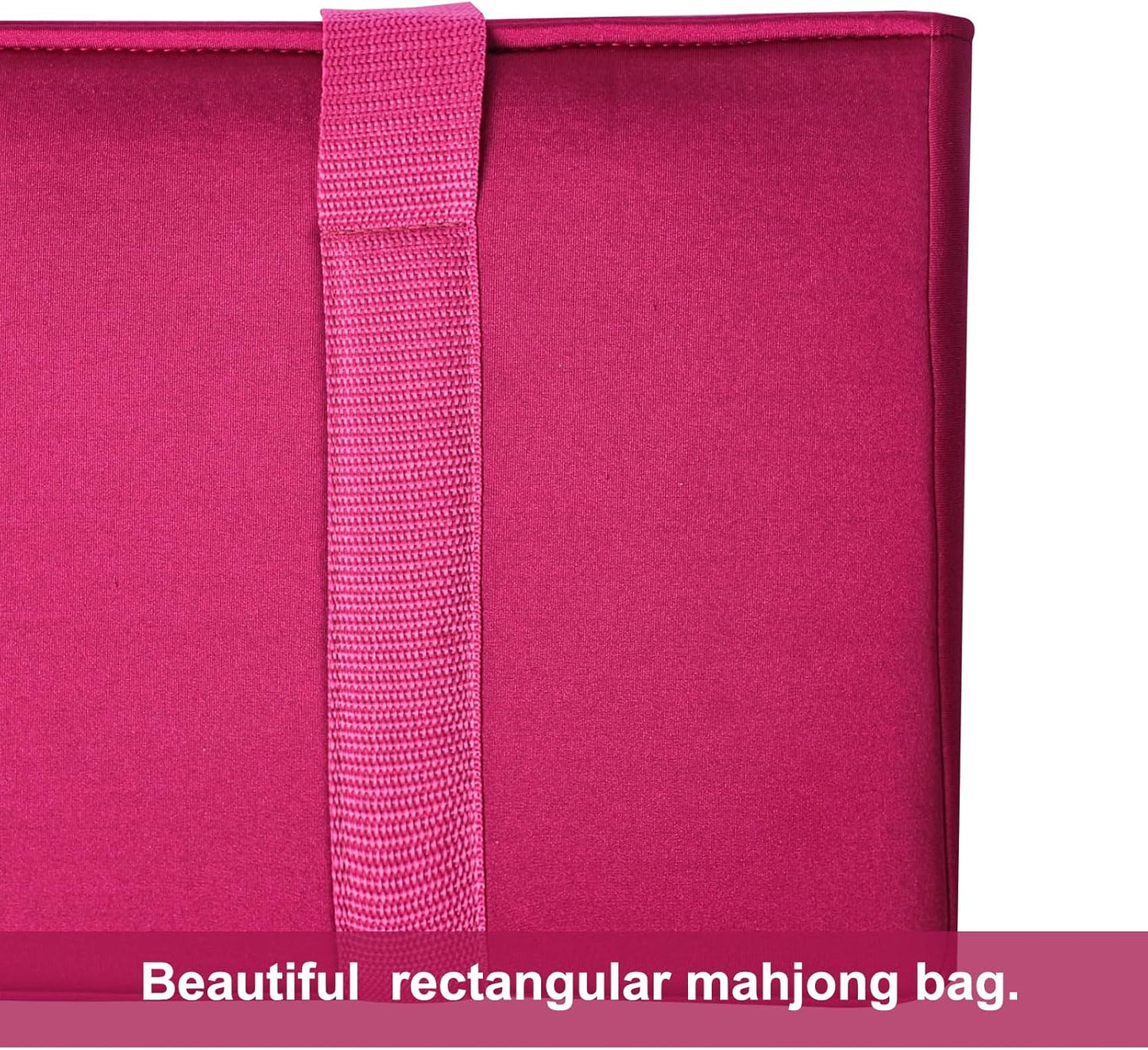 ZGME American Mahjong Set,166 White Tiles with Red Bag and Accessories,4 All-in-One Mahjong Racks with Pushers,Complete Western Mahjong Set